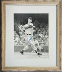 Ted Williams Autographed 10x13 Framed Baseball Photo (JSA)