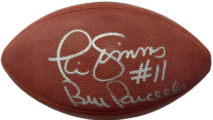 Bill Parcells & Phil Simms Autographed Official Wilson Football (Steiner)