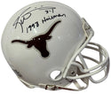 Ricky Williams "98 Heisman" Signed Texas Longhorns Mini Helmet (JSA Witness)