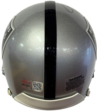 Jim Otto Autographed Oakland Raiders Mini Helmet (Tristar)