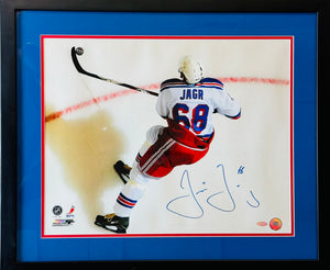 Jaromir Jagr Autographed 16x20 Framed Photo New York Rangers (Steiner)