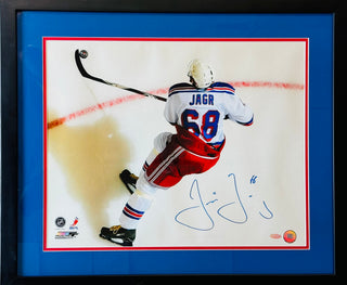 Jaromir Jagr Autographed 16x20 Framed Photo New York Rangers (Steiner)