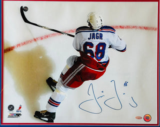 Jaromir Jagr Autographed 16x20 Framed Photo New York Rangers (Steiner)