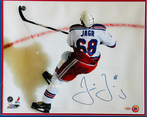 Jaromir Jagr Autographed 16x20 Framed Photo New York Rangers (Steiner)