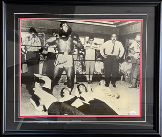 Muhammad Ali Autographed Framed Over The Beatles 16x20 Photo (JSA)