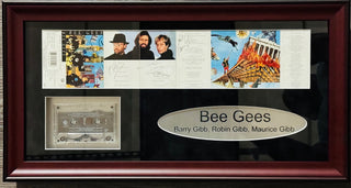 The Bee Gees Autographed Cassette Cover (JSA)