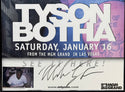 Mike Tyson Signed 1999 Original MGM Grand Fight Poster Tyson vs Botha 24x36 Framed