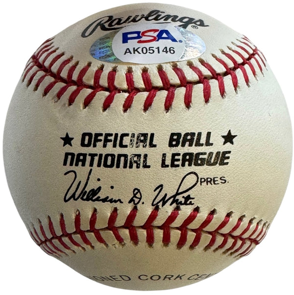 Willie Mays Autographed Official Major League Baseball (PSA Auto Grade 8)