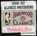 Alonzo Mourning Autographed Mitchell & Ness Authentic Jersey (JSA)