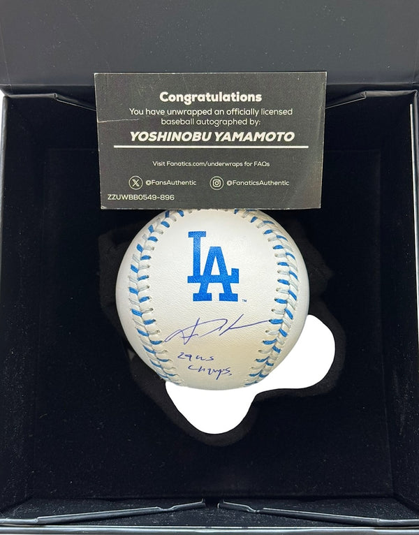 Yoshinobu Yamamoto Signed Official Major League Baseball (Fanatics/MLB)