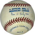 Joe Cascarella Autographed Baseball