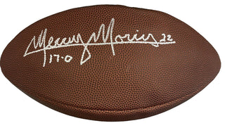 Mercury Morris "17-0" Autographed Football (JSA)