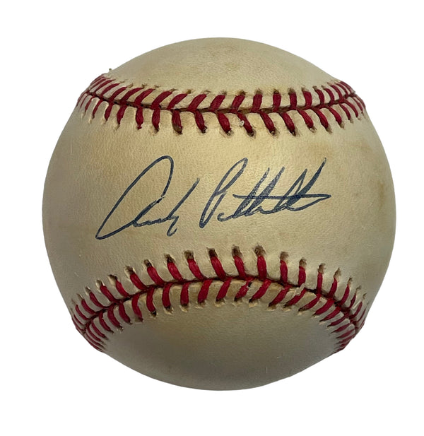 Andy Pettitte Autographed Official American League Baseball (JSA)