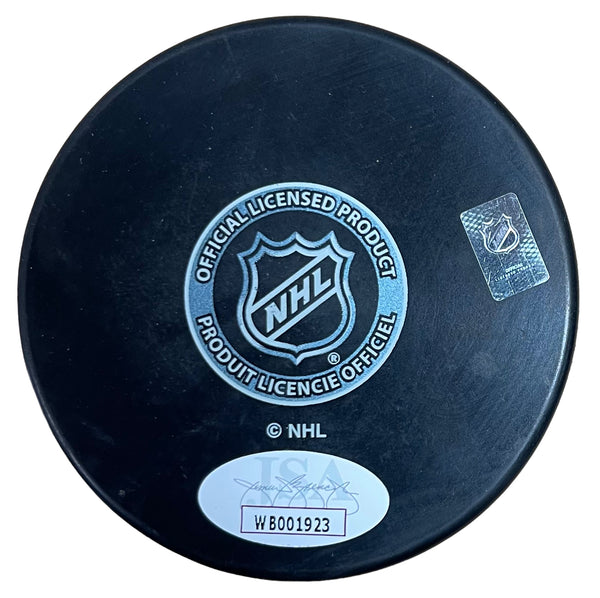 Carter Verhaeghe Autographed Panthers Puck (JSA)