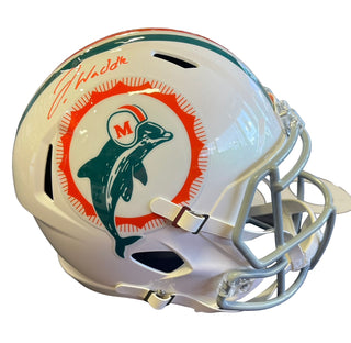Jaylen Waddle Autographed Miami Dolphins Tribute Full Size Helmet (Fanatics)