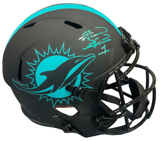 Tua Tagovailoa Autographed Miami Dolphins Eclipse Full Size Helmet