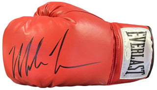 Mike Tyson Autographed Red Everlast Left Boxing Glove (JSA)
