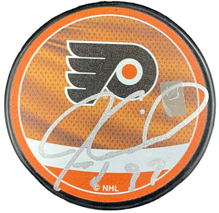 Jeremy Roenick Autographed Philadelphia Flyers Puck (JSA)
