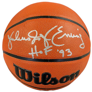 Julius Erving Dr. J "HOF 93" Autographed Wilson Basketball (JSA)