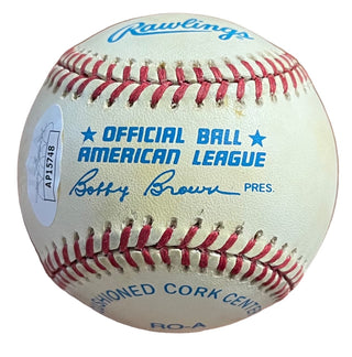 Carlos Baerga Autographed Official American League Baseball (JSA)