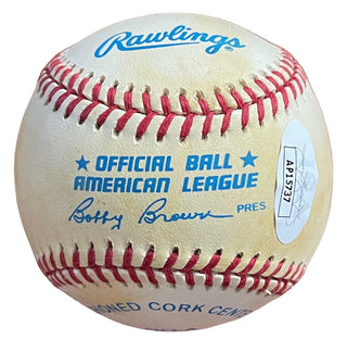 Albert Belle Autographed Official American League Baseball (JSA)