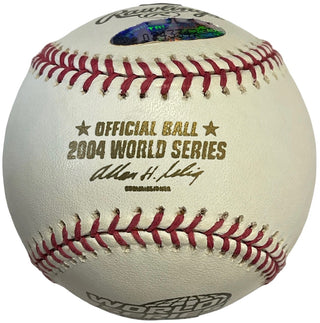 Doug Mirabelli Signed 2004 World Series Official Major League Baseball (Tristar/MLB)