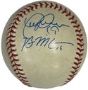 Yunel Escobar Brian McCann Autographed Official Major League Baseball