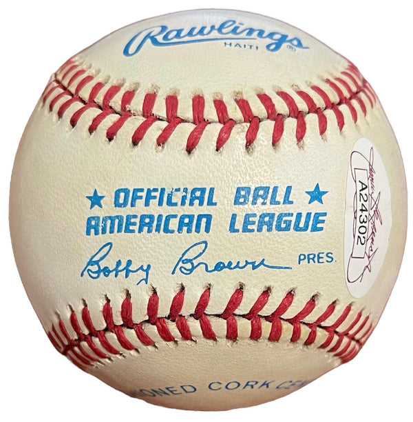 Whitey Ford Autographed Official American League Baseball (JSA)