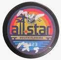 Matthew Tkachuk "MVP" Autographed 2023 NHL All Star Game Logo Puck