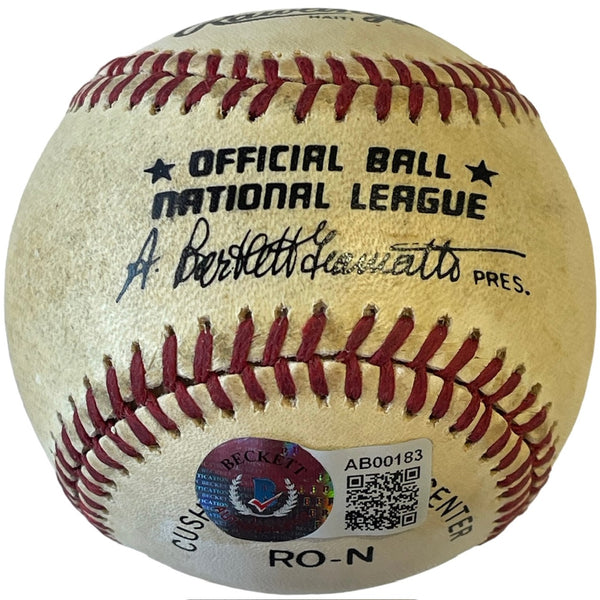 Willie Mays Autographed Official National League Baseball (Beckett)