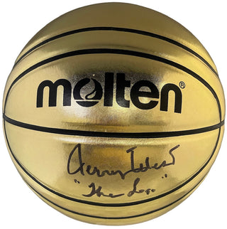 Jerry West Autographed Molten Basketball (Beckett)