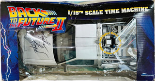 Christopher Lloyd Signed Back to the Future DeLorean Time Machine 1:15 Scale Die Cast (JSA)