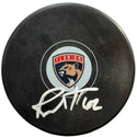 Brandon Montour Autographed Panthers Logo Puck (JSA)