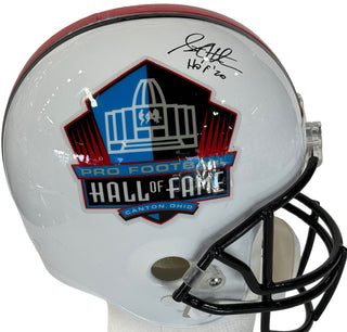 Steve Hutchinson Autographed Hall of Fame Helmet (JSA)