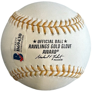 Barry Bonds Autographed Official Gold Glove Baseball (Beckett)