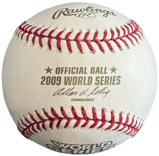 Johnny Damon Autographed 2009 World Series Baseball
