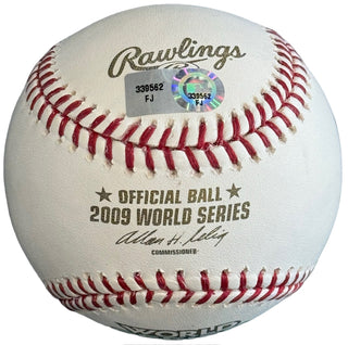 CC Sabathia Autographed 2009 World Series Baseball (MLB)