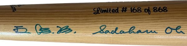 Sadaharu Oh autographed Adirondack Bat LE#168/868 (JSA)