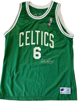 Bill Russell Autographed Green Boston Celtics Champion Jersey (JSA)