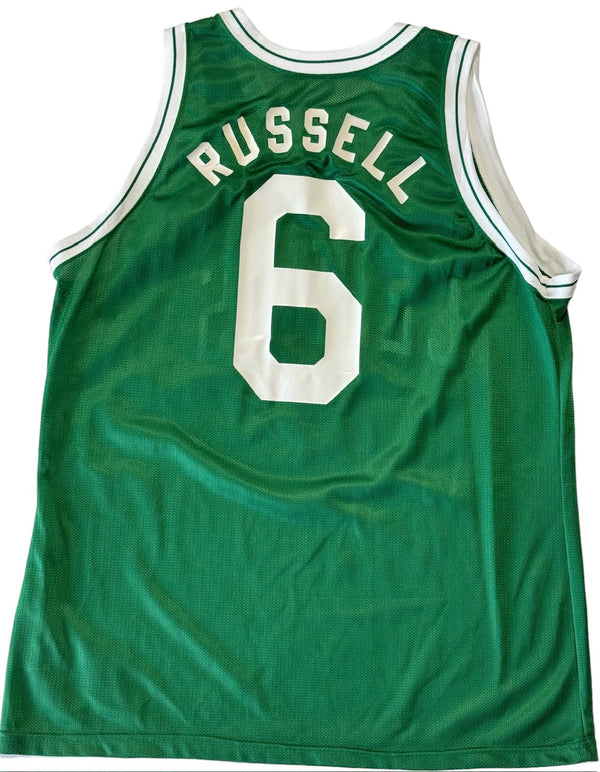 Bill Russell Autographed Green Boston Celtics Champion Jersey (JSA)
