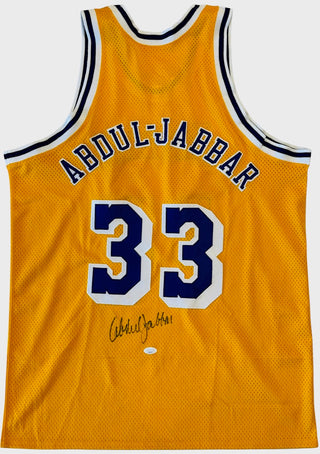 Kareem Abdul Jabbar Autographed Lakers Jersey (JSA)