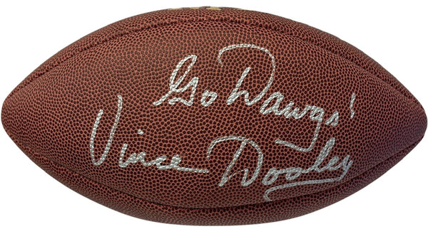 Vince Dooley Autographed Wilson Football (JSA)