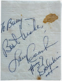 Larry Csonka Autographed Napkin Miami Dolphins (JSA)