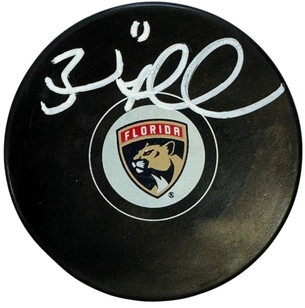 Brad Marchand Autographed Official Panthers Puck (JSA Witness/ Marchand Authentic)