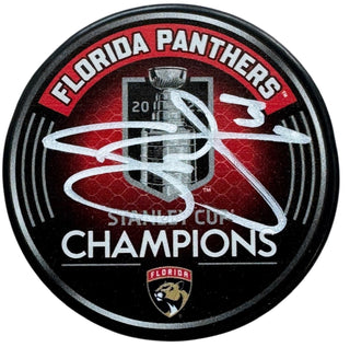 Seth Jones Signed 2025 Stanley Cup Champions Official Puck (JSA Witness)