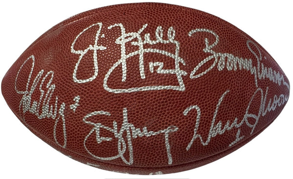 NFL Quarterback Legends Autographed Official Wilson Football (JSA)