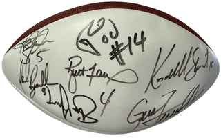 QB Club Autographed Wilson White Panel Football