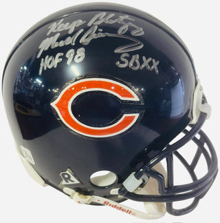 Mike Singletary Autographed Chicago Bears Mini Helmet