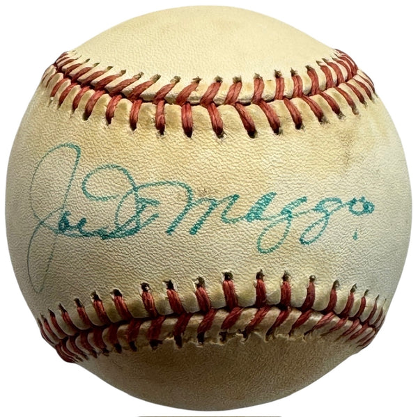 Joe DiMaggio Autographed Cracker Jack Old Timers Baseball Classic Ball (JSA)