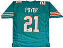 Jordan Poyer Autographed Custom Miami Dolphins Jersey (Beckett Witness)